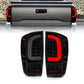 ANZO 16-21 Toyota Tacoma LED Tail Lights - w/ Light Bar Sequential Black Housing & Smoke Lens 311401