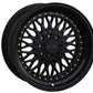 XXR 536 Wheel Black / Gold Rivets 17x9 +25 5x100,5x114.3