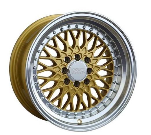 XXR 536 Wheel Hyper Gold / Machined Lip 16x8 +20 4x100,4x114.3