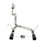 Corsa 07-18 Jeep Wrangler JKU 3.6L/3.8L 2.75in Sport Cat-Back Exhaust w/ 4in American Flag  BlacTips 21122BLKUSA