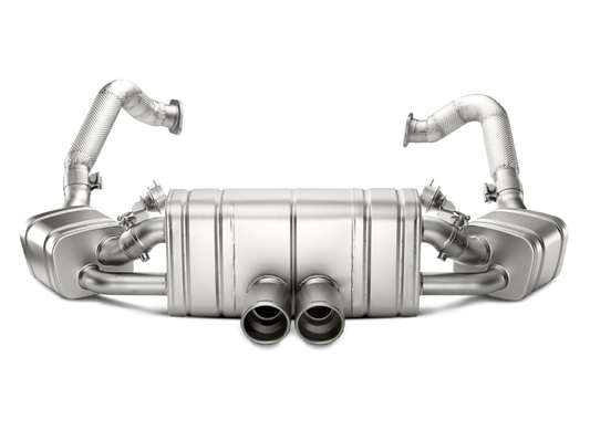 Akrapovic 16-16 Porsche Boxster Spyder / Cayman GT4 (981) Slip-On Line (Titanium) w/ Titanium Tips S-PO981SO2-HT