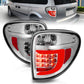 ANZO 2004-2007 Dodge Grand Caravan LED Tail Lights w/ Light Bar Chrome Housing Clear Lens 311367