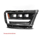 ANZO 19-24 RAM 1500 (New Body/OE Halogen) Full LED Proj Headlights DRL/SeqSig Black - Pass. Side 111628A-R