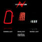ANZO 11-14 Chrysler 300 LED Taillights Black w/ Sequential 321343