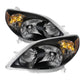 SPYDER Xtune Toyota Matrix 03-08 Crystal Headlights Black HD-JH-TM03-AM-BK 9023712