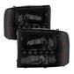 SPYDER Xtune Ford F250 F350 Super Duty 99-04 1Pc Headlights w/ LED Black Smoked HD-JH-FF25099-LED-BSM 9030215