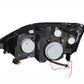Anzo 2002-2004 Honda Civic Projector Headlights w/ Halo Black
