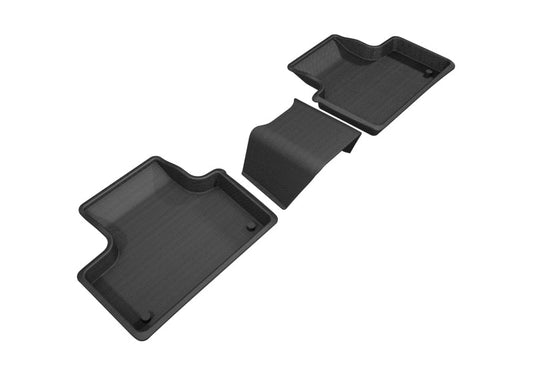 3D MAXpider 2018-2020 Volvo XC60 Kagu 2nd Row Floormats - Black L1VV02521509