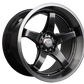 XXR 555 Wheel Chromium Black / Machined Lip 18x10 +25 5x100,5x114.3