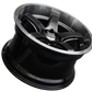 XXR 555 Wheel Chromium Black / Machined Lip 18x10 +25 5x100,5x114.3
