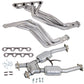 BBK 94-95 Ford Mustang 5.0L 1-5/8 Long Tube Headers w/High Flow Catted X-Pipe (Silver Ceramic) 15193