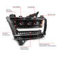 ANZO 19-24 RAM 1500 (New Body/OE Halogen) Full LED Proj Headlights DRL/SeqSig Black - Pass. Side 111628A-R