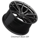 XXR 559 Wheel Chromium Black 19x10 +40 5x4.5