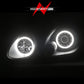 Anzo 1998-2005 Lexus Gs300 Projector Headlights w/ Halo Black