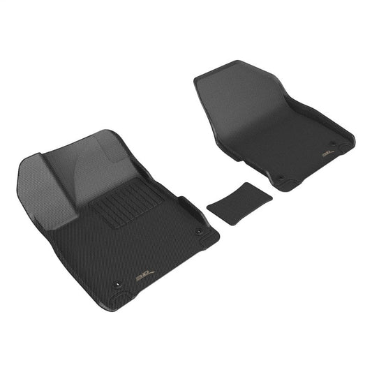 3D MAXpider 2023 Kia EV6 Kagu Black Floor Mat - Row 1 (3pc) L1KA07111509