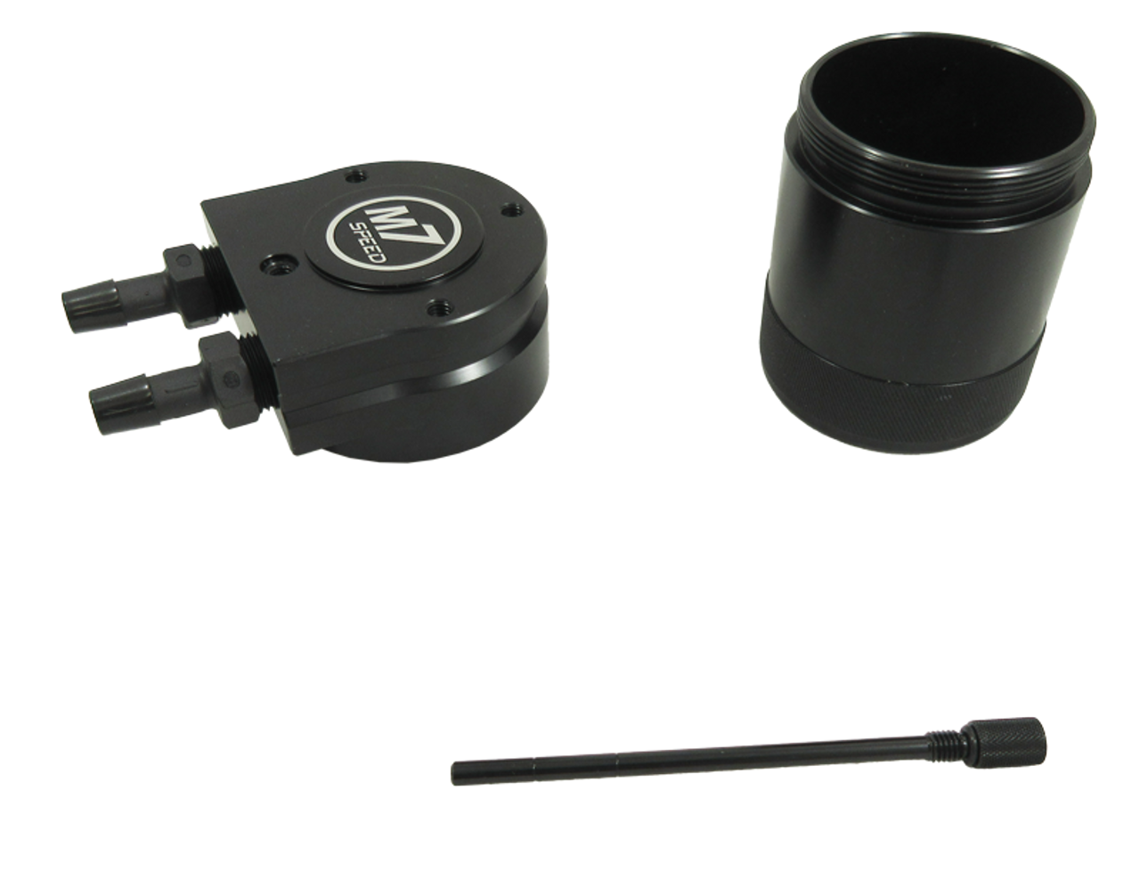 M7 Speed R60 Countryman "Exact-Fit" Oil Catch Can Kit | Red Silicone Hoses