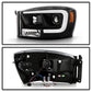 SPYDER 06-08 Dodge Ram 1500 LED Headlights - Black PRO-YD-DR06PL-BK 5088178