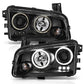 Anzo 2006-2010 Dodge Charger Projector Headlights w/ Halo Chrome (CCFL)