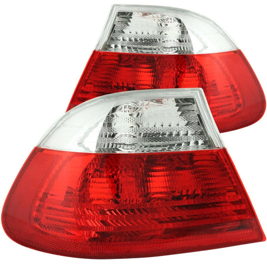 Anzo 2000-2003 BMW 3 Series E46 Tail lights Red/Clear