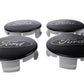 Ford Racing Ford Car Black & Chrome Wheel Center Cap Kit - Satin M-1096K-BCS