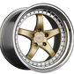 XXR 565 Wheel Hyper Gold / Platinum Lip 18x8.5 +35 5x120