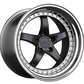 XXR 565 Wheel Graphite / Platinum Lip 18x9.5 +38 5x4.5