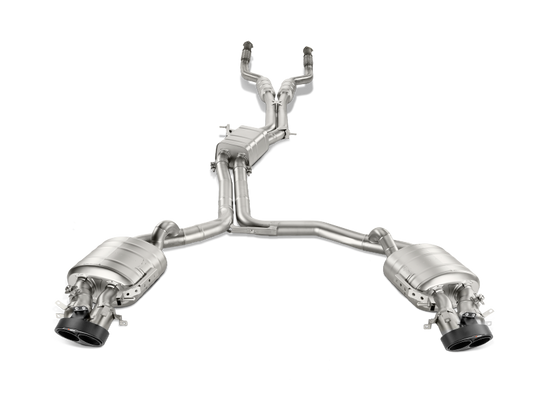 Akrapovic 14-17 Audi RS6 Avant (C7) Evolution Line Cat Back (Titanium) w/ Carbon Tips S-AU/TI/3H