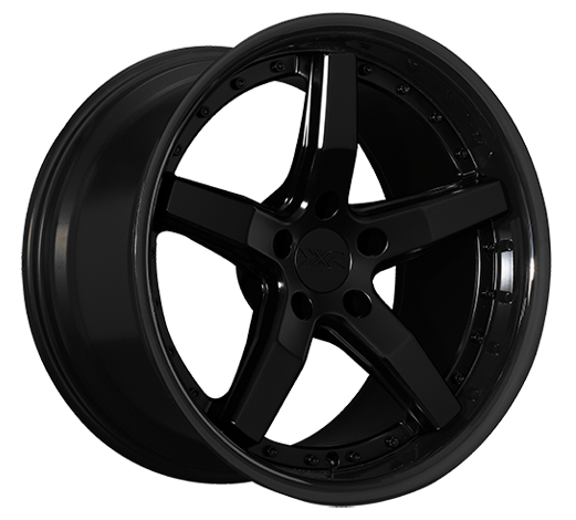 XXR 569 Wheel Flat Black / Gloss Black Lip 18x8.5 +38 5x4.5