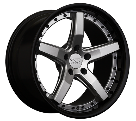 XXR 569 Wheel Silver / Gloss Black Lip 20x10.5 +40 5x4.5