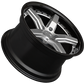 XXR 569 Wheel Silver / Gloss Black Lip 18x8.5 +38 5x100