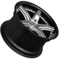 XXR 569 Wheel Silver / Gloss Black Lip 18x8.5 +38 5x120