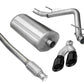 Corsa 10-13 Chevrolet Silverado Crew Cab/Short Bed 1500 4.8L V8 Black Sport Cat-Back Exhaust 14925BLK