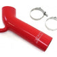 HPS Performance Products HPS Red Reinforced Silicone Post MAF Air Intake Hose Kit Lexus 01-05 IS300 I6 3.0L