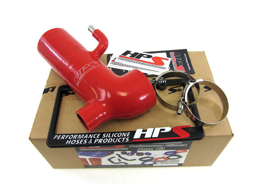 HPS Performance HPS Red Reinforced Silicone Post MAF Air Intake Hose Kit - Retain Stock Sound Tube Subaru 13-16 BRZ