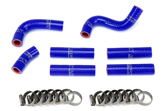 HPS Performance HPS Blue Reinforced Silicone Complete Pesky Heater Hose Kit 1FZ-FE Toyota 92-97 Land Cruiser FJ80 4.5L I6 without rear heater