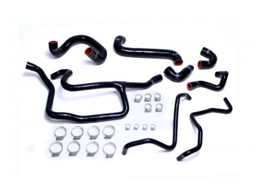 HPS Performance HPS Reinforced Black Silicone Radiator Hose + Heater Hose Kit Coolant BMW 88-92 E30 325i 325is 325ix 2.5L US Spec
