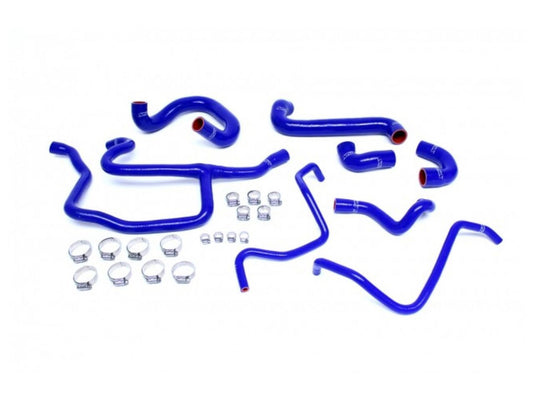 HPS Performance Products HPS Reinforced Blue Silicone Radiator Hose + Heater Hose Kit Coolant BMW 88-92 E30 325i 325is 325ix 2.5L US Spec