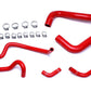 HPS Red Reinforced Silicone Radiator Hose + Heater Hose Kit Coolant Lexus 03-09 GX470 4.7L V8 Left Hand Drive