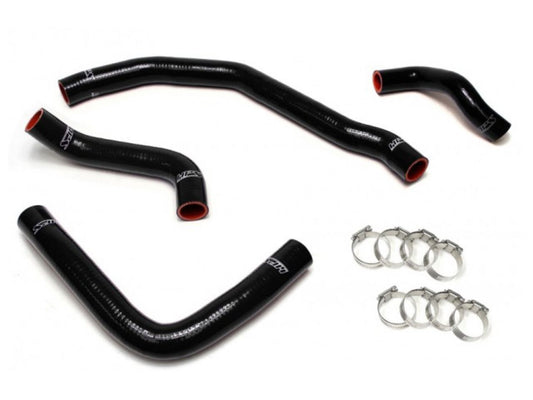 HPS Performance Products HPS Black Reinforced Silicone Radiator Coolant Hose Kit (4pc set) rear engine Toyota 90-99 MR2 3SGTE Turbo