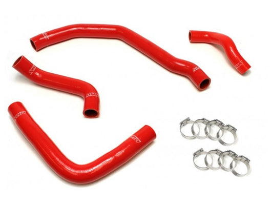 HPS Performance HPS Red Reinforced Silicone Radiator Coolant Hose Kit (4pc set) rear engine Toyota 90-99 MR2 3SGTE Turbo