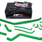 HPS Performance Products HPS Green Reinforced Silicone Radiator Hose Kit Kawasaki 04-09 KFX700