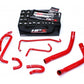 HPS Red Reinforced Silicone Radiator and Heater Hose Kit Coolant Ford 2015-2017 Mustang 3.7L V6