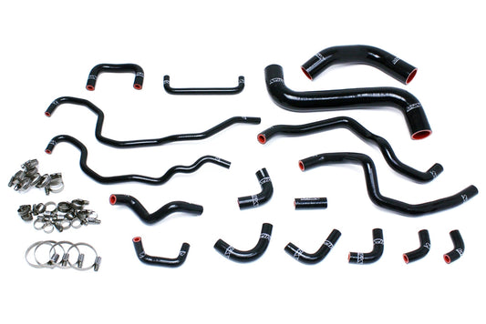 HPS Performance HPS Black Reinforced Silicone Radiator + Heater Hose Kit Subaru 15-16 WRX STI 2.5L Turbo