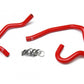 HPS Red Reinforced Silicone Heater Hose Kit Coolant Toyota 86-92 Supra MK3 Turbo & NA 7MGE / 7MGTE Left Hand Drive