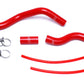 HPS Performance HPS Red Reinforced Silicone Radiator Hose Kit Coolant Honda 01-05 Civic 1.7L Automatic Trans.