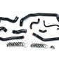 HPS Black Reinforced Silicone Radiator and Heater Hose Kit Coolant Mini 07-11 Cooper S R56 1.6L Turbo Manual Trans