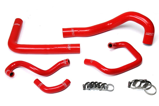 HPS Performance Products HPS Red Reinforced Silicone Radiator + Heater Hose Kit Coolant Toyota 93-98 Supra MK4 2JZ Turbo Left Hand Drive