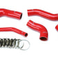 HPS Performance Products HPS Red Reinforced Silicone Intercooler Hose Kit Hyundai 13-17 Veloster 1.6L Turbo