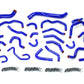 HPS Silicone Radiator + Heater Coolant Hose Kit Toyota 2008-2016 Land Cruiser 5.7L V8, 57-1670