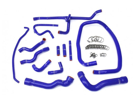 HPS Performance Products HPS Blue Reinforced Silicone Radiator and Heater Hose Kit Coolant BMW 96-99 E36 M3 Left Hand Drive